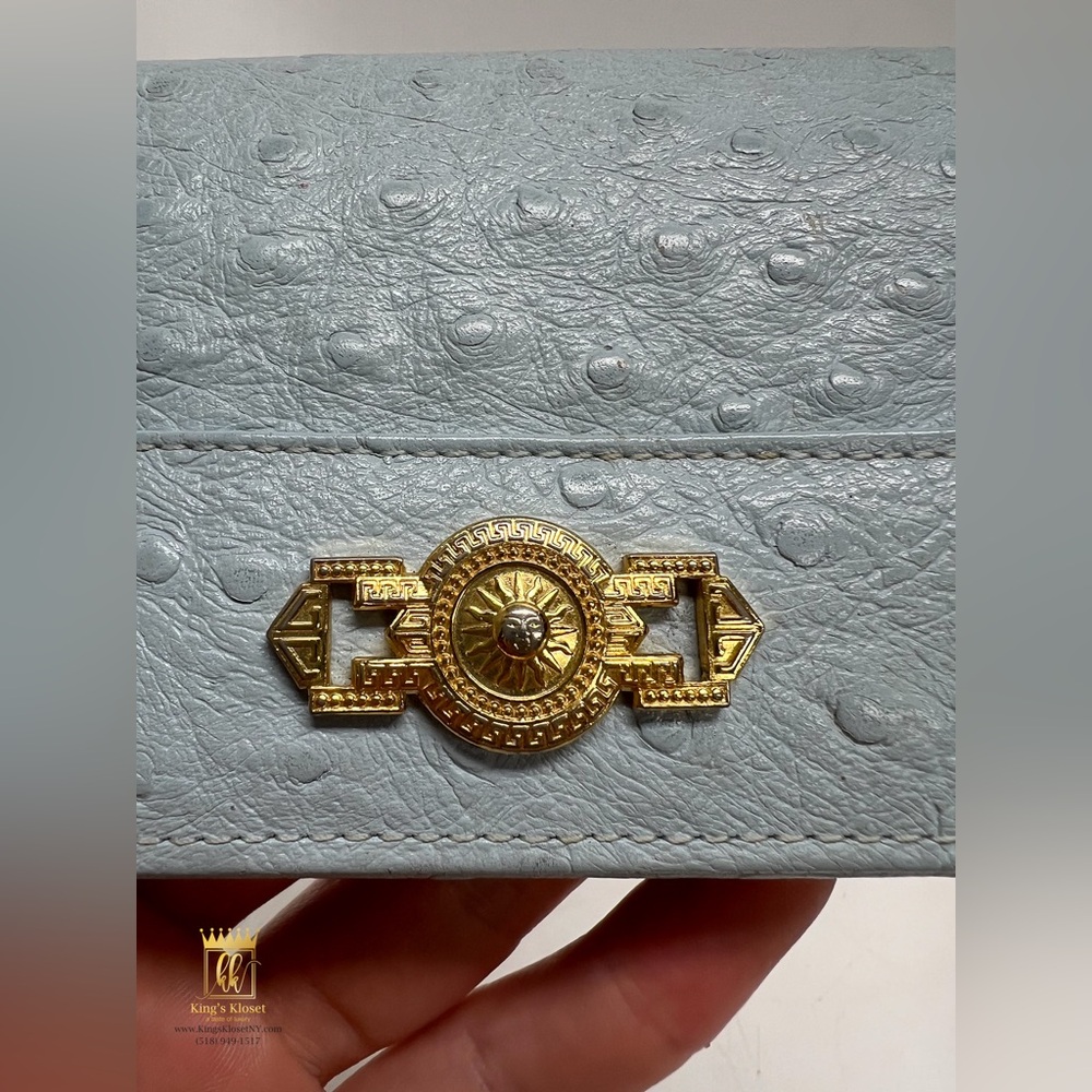 🩵SOLD🩵Gianni Versace ostrich bifold Wallet - Picture 6 of 10